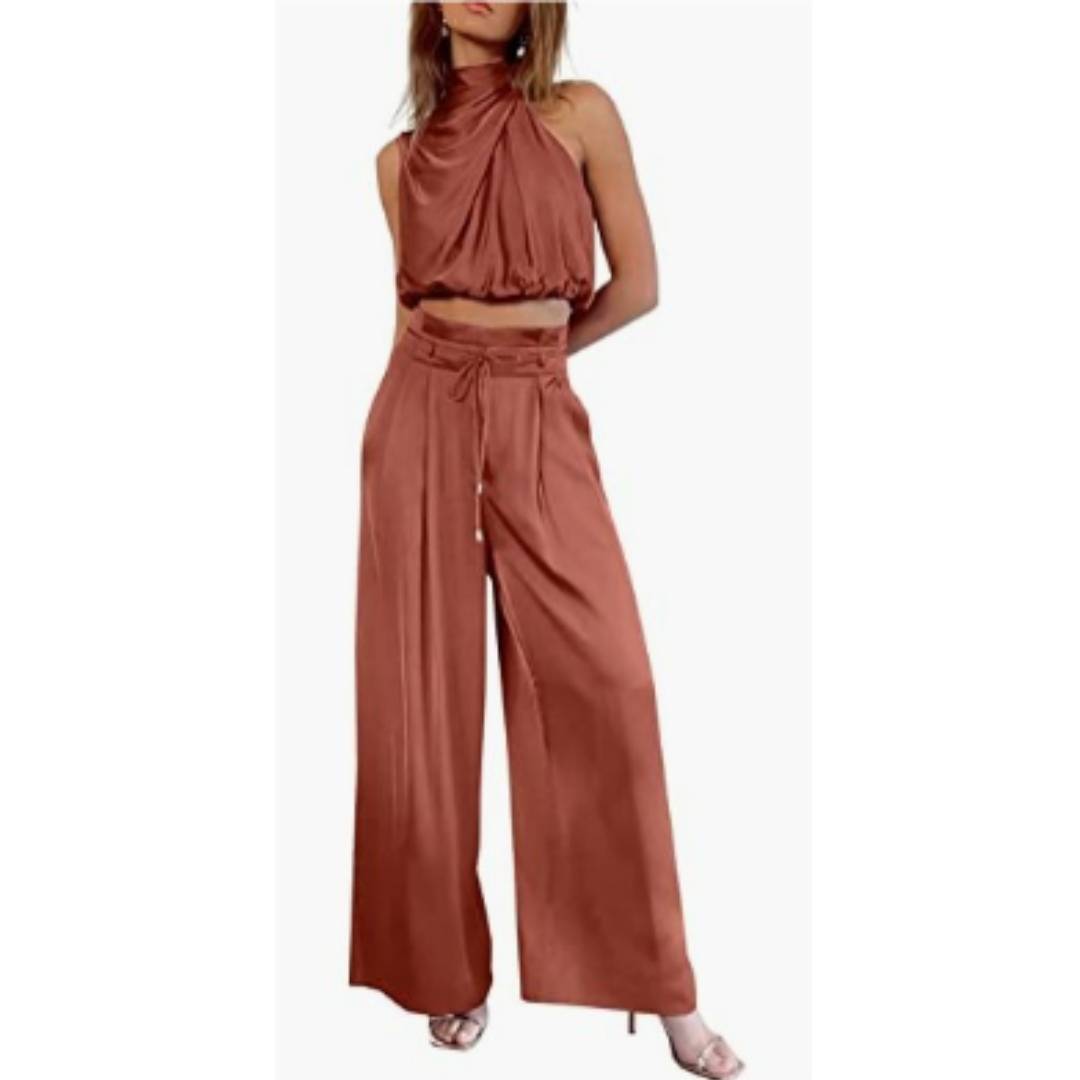 Tvådelad damoutfit med topp
