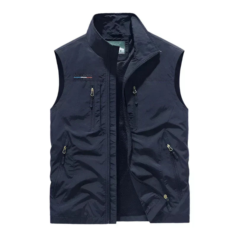 Cohen | Outdoor vest med lynlåslommer og utility-stil til mænd