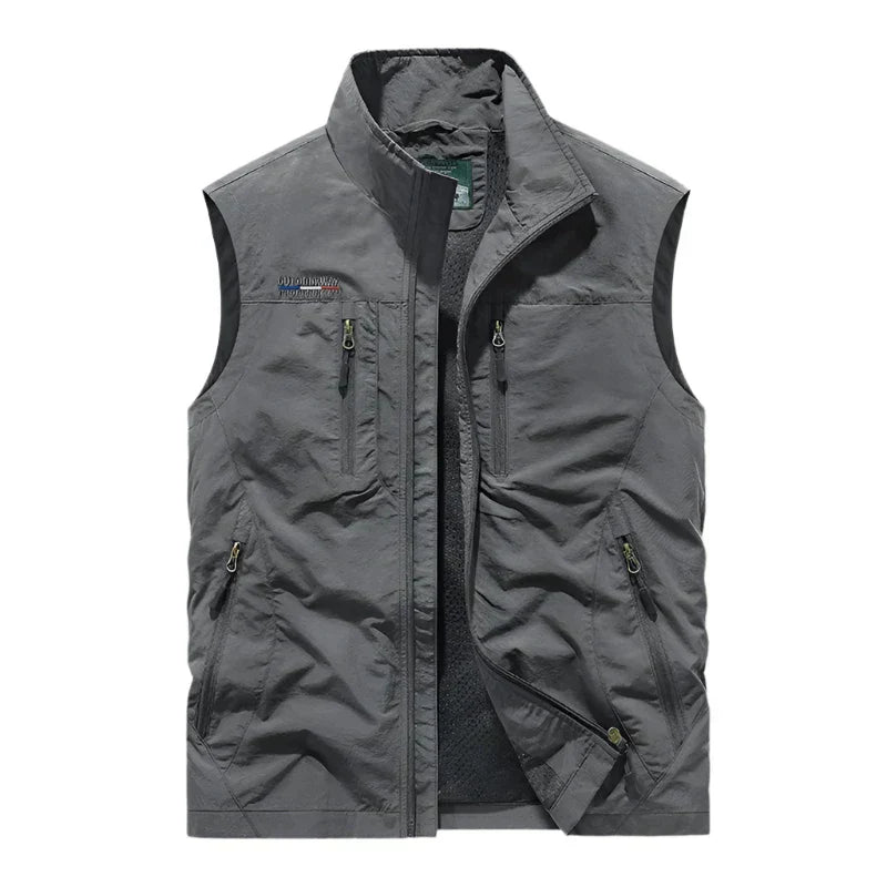Cohen | Outdoor vest med lynlåslommer og utility-stil til mænd