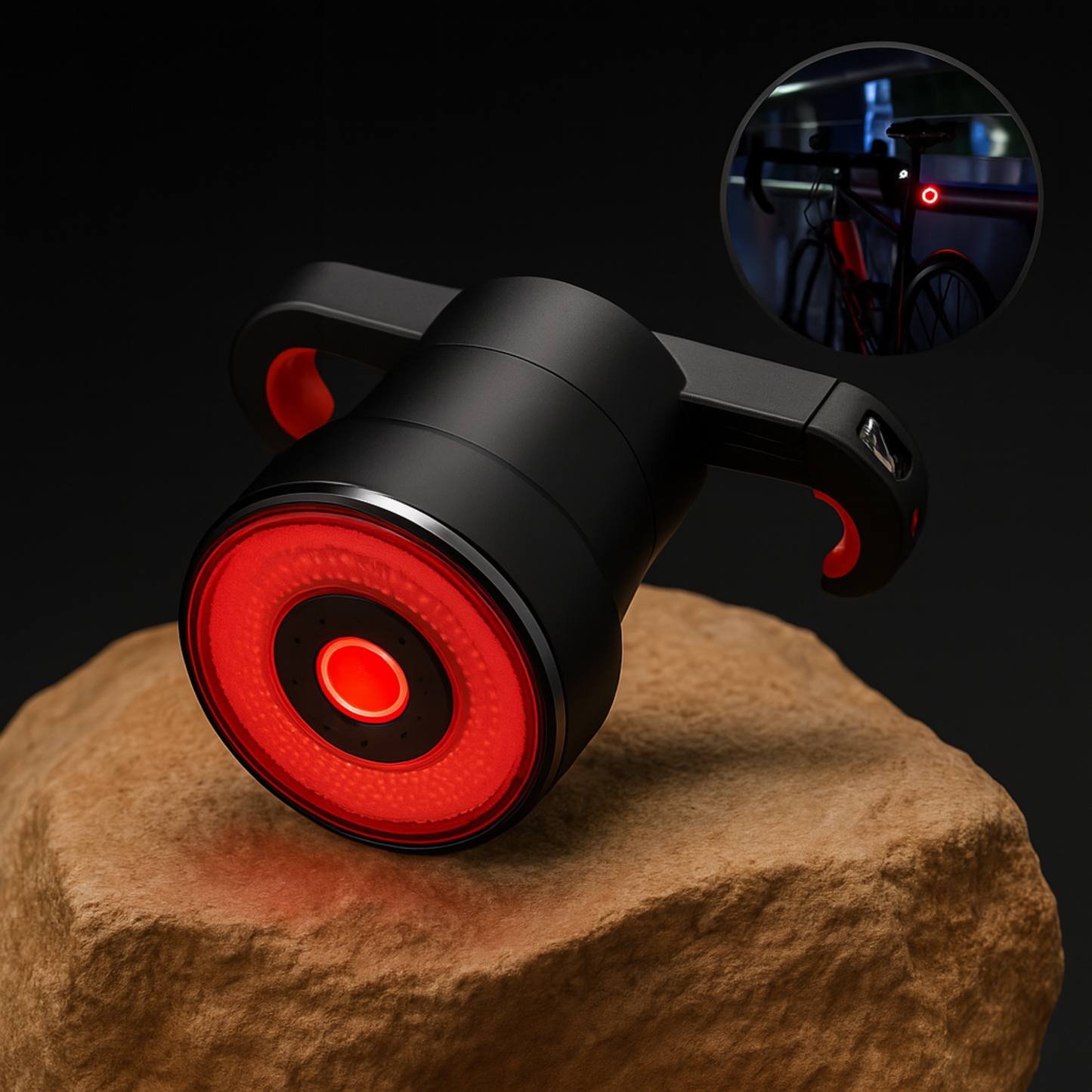 VarmNord – Cykellygte med bremselys | Automatisk lysstyrke & USB-opladning | Til racercykel & bycykel sikkerhed