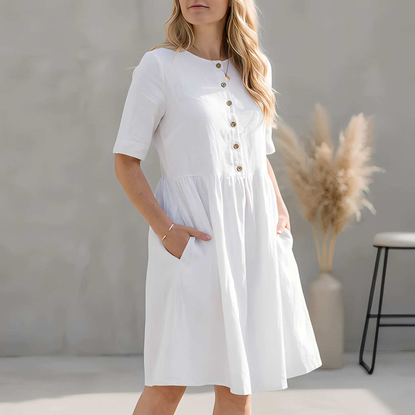 Sivana - Elegant och luftigt sommarklänning för kvinnor