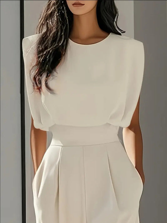 Elegant Jumpsuit för Dam med Vida Ben