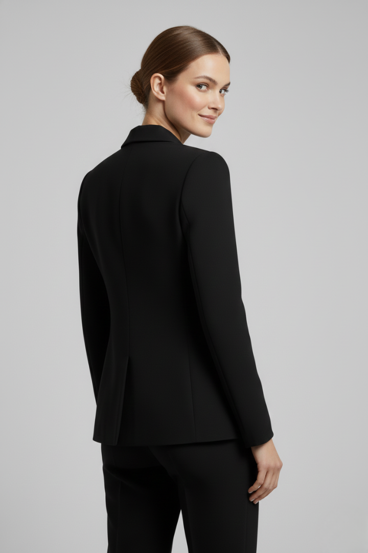 Luxe Duo | Kvinno Blazer med Gyllene Detaljer