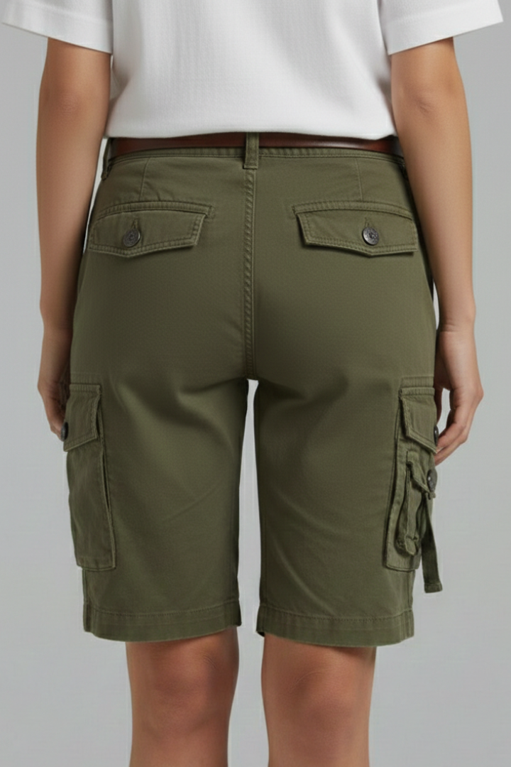 Sofia | Trendiga Cargo-Shorts för Kvinna med Fickor