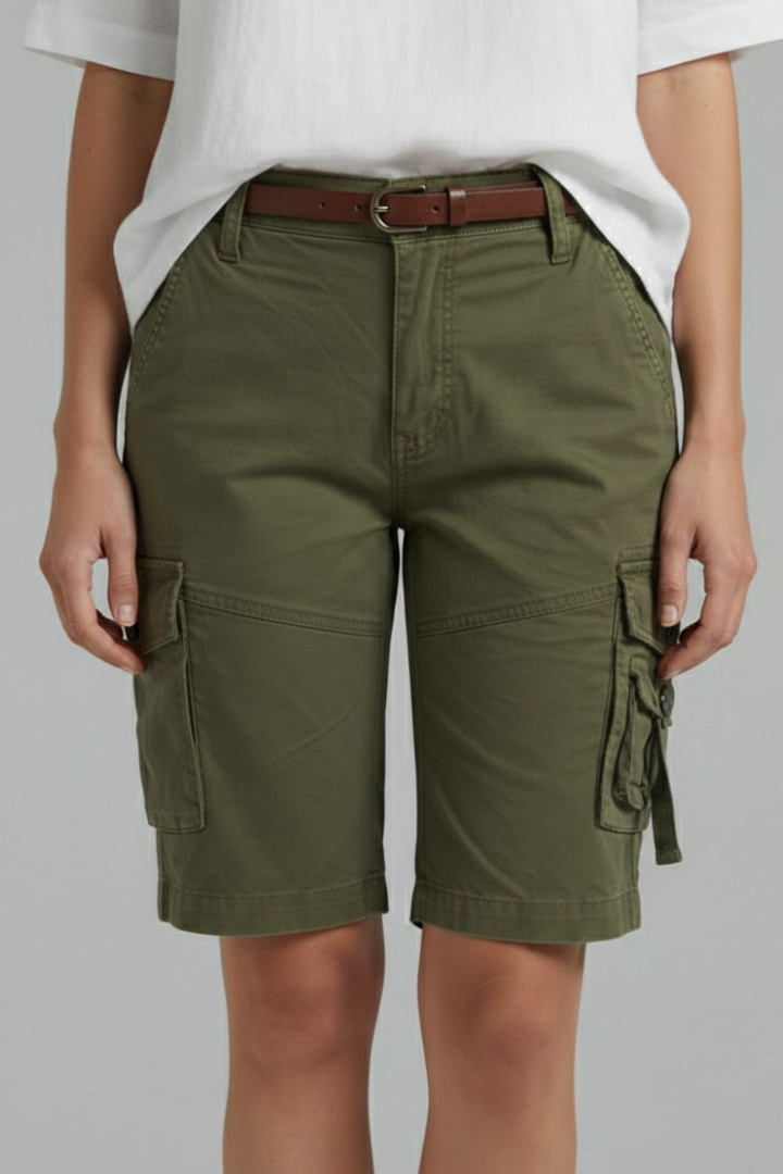 Sofia | Trendiga Cargo-Shorts för Kvinna med Fickor