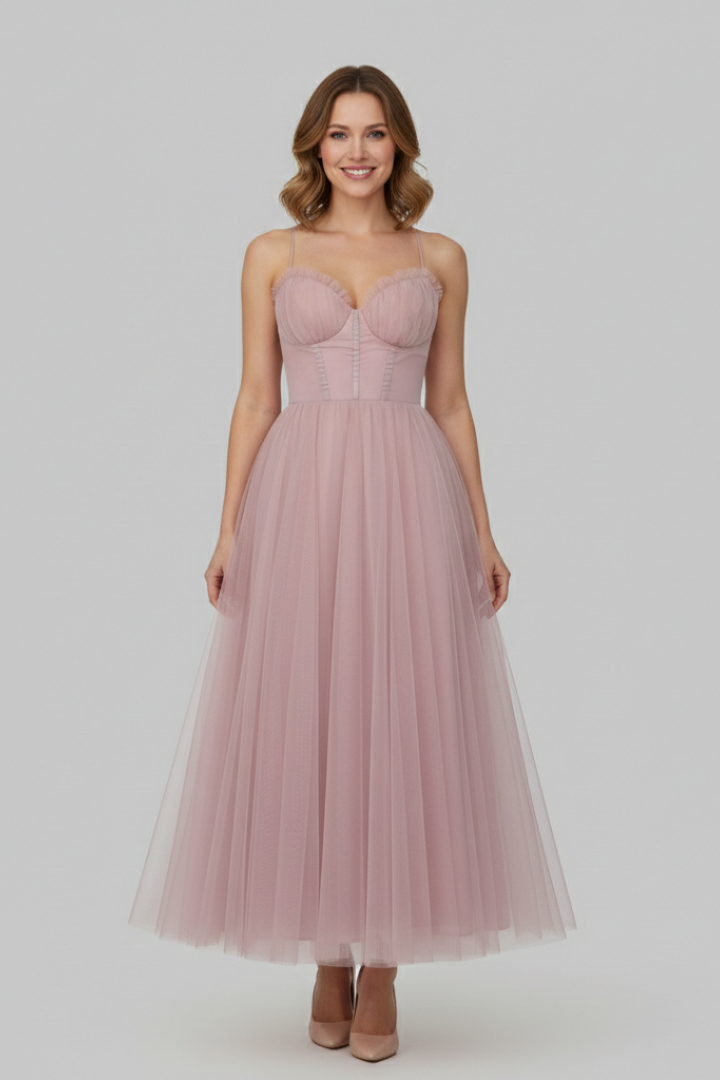 Sophie | Eleganta klänningen med draperad design och volang