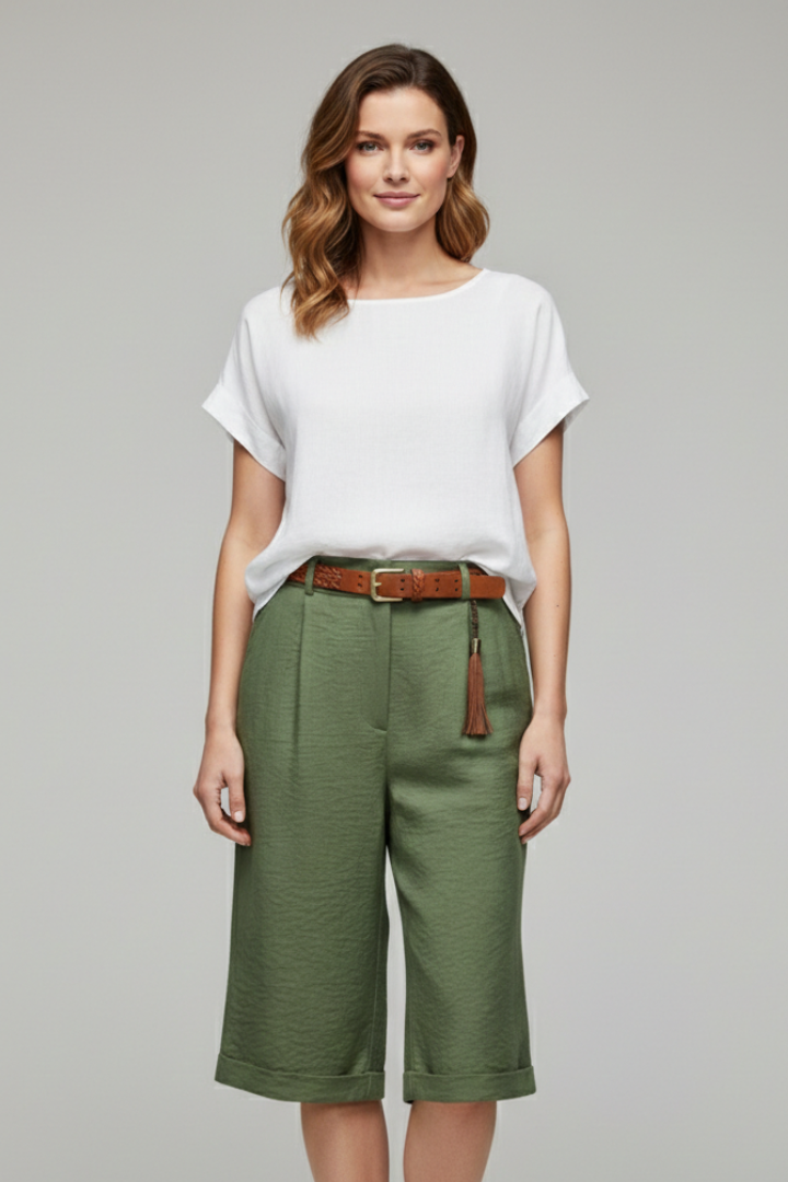 Sofia | Eleganta shorts med hög midja för sommardagar