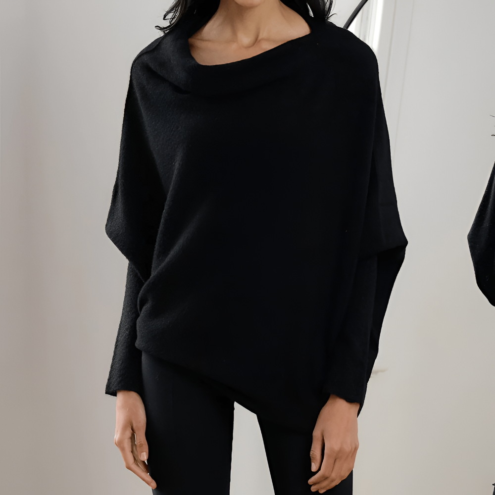 Feminin oversize blus med båthals – Din nya favorit