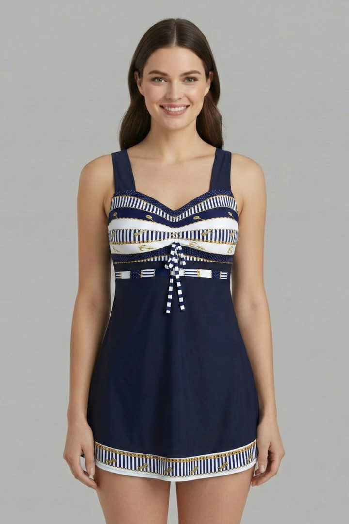 Soleil | Trendigt Tankini-set med matchande badshorts