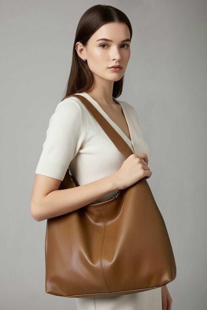 Celine | Elegant Handväska i Konstläder med Rymlig Interiör