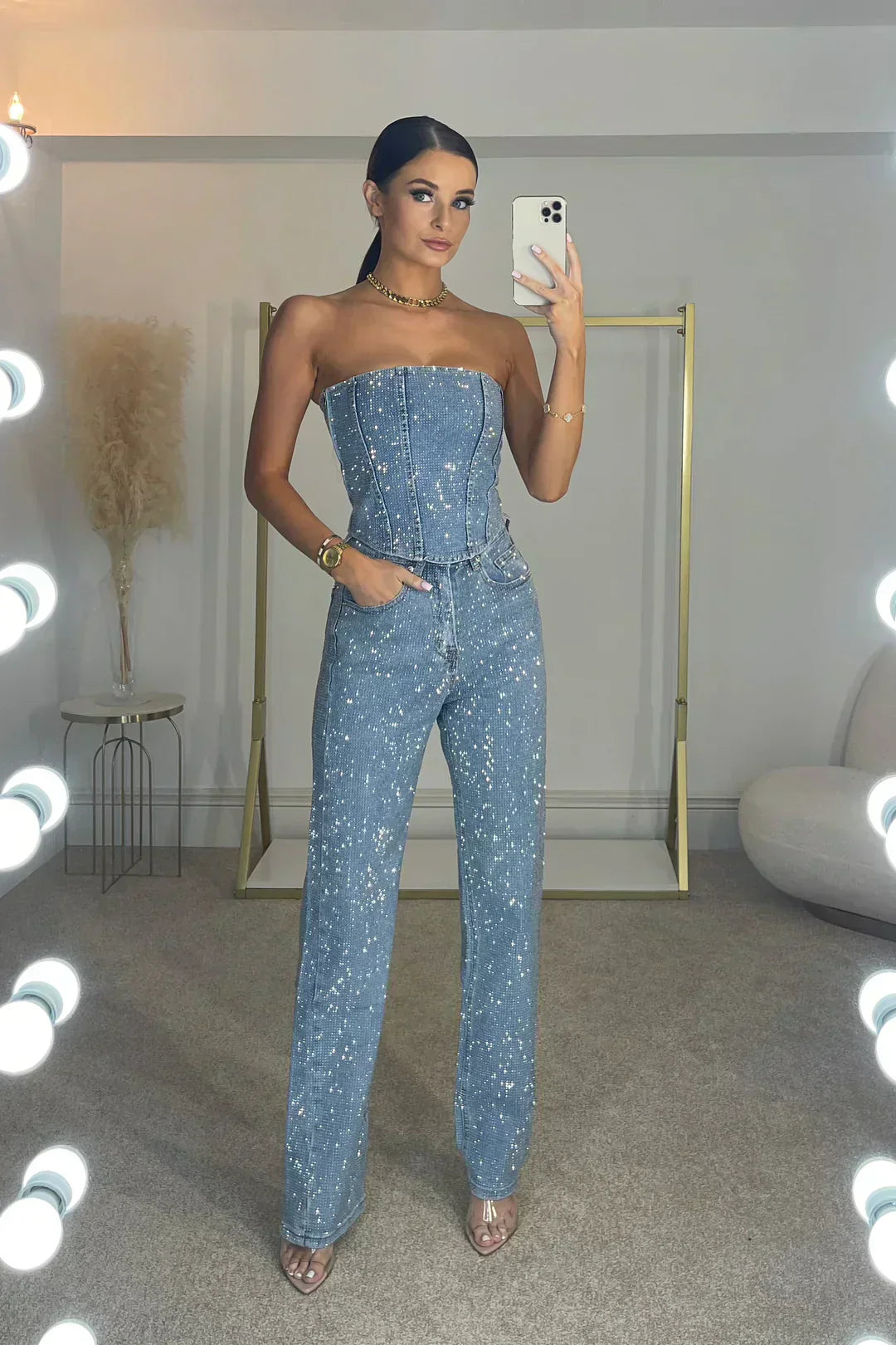 Elegant Off-Shoulder Jumpsuit för Dam