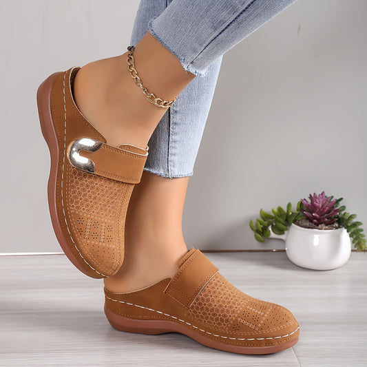 Ortopediska Slip-On Mules för Dam – Siv Modell