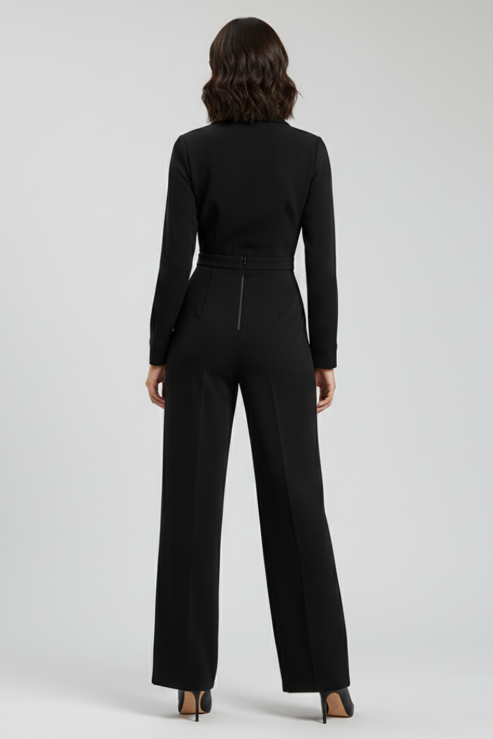Mira | Elegant Jumpsuit med Vidben och Krage
