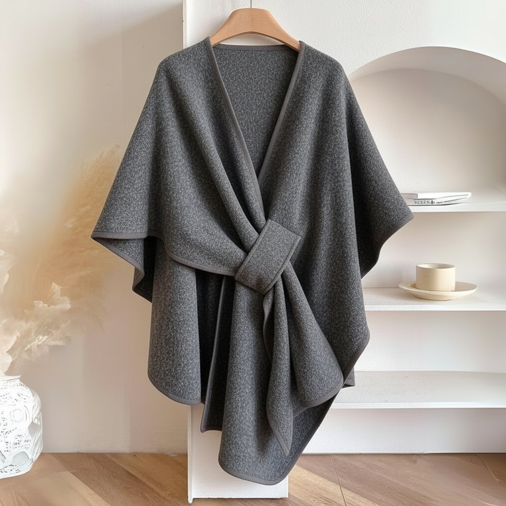 Evelina | Kvinnlig Draperad Väst med Midjebälte