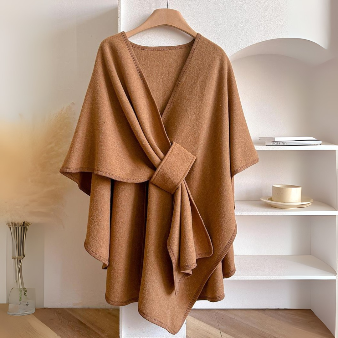 Evelina | Kvinnlig Draperad Väst med Midjebälte