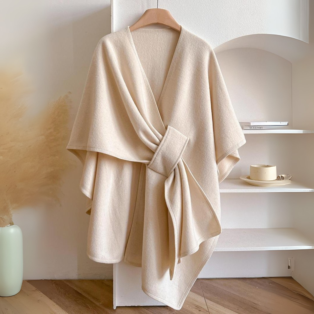 Evelina | Kvinnlig Draperad Väst med Midjebälte