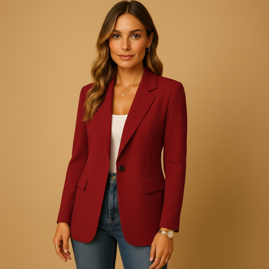 Vita | Elegant Skräddarsydd Blazer för Kvinnor