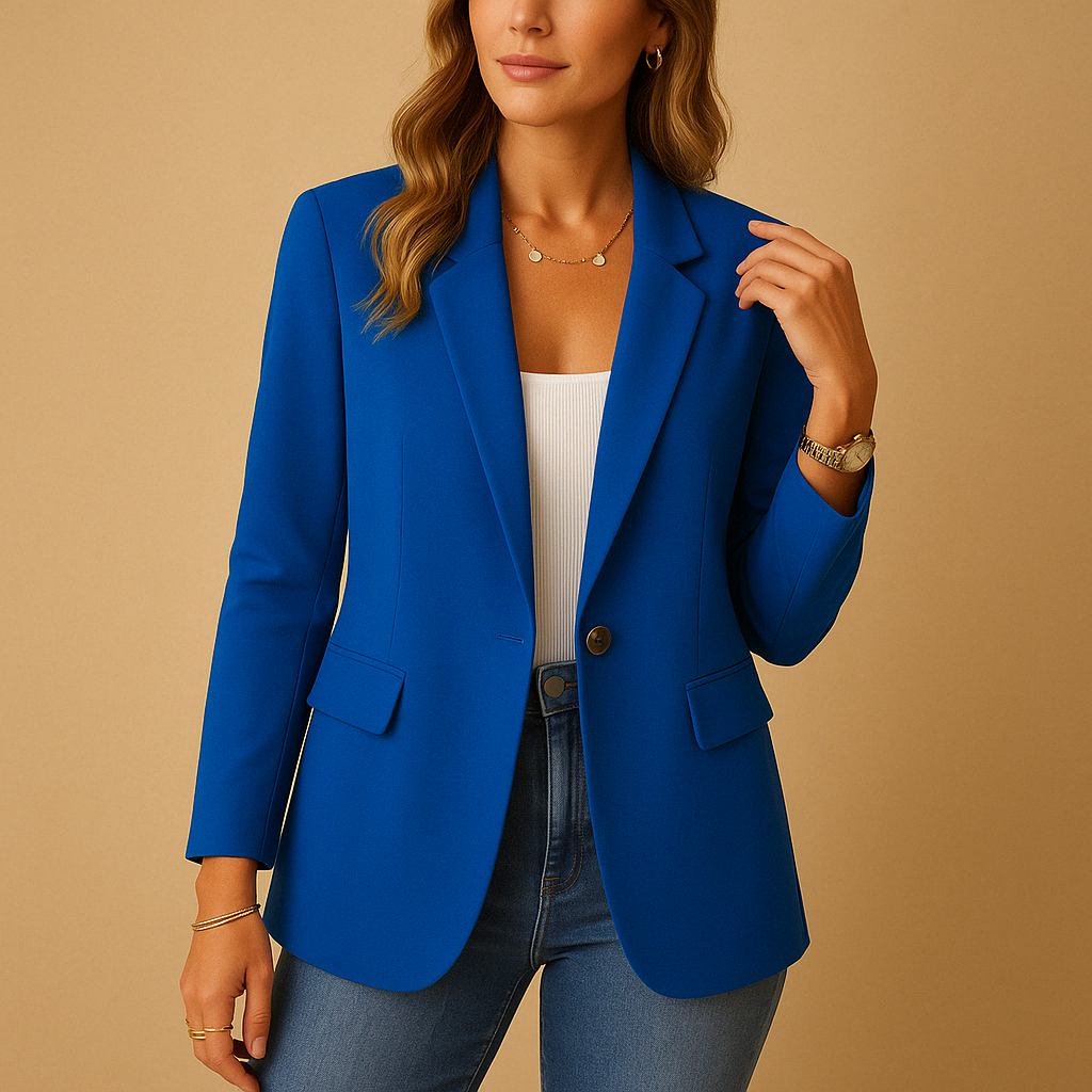 Vita | Elegant Skräddarsydd Blazer för Kvinnor