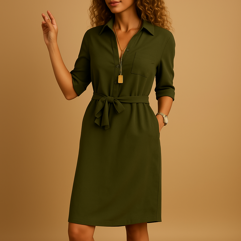Livia | Elegant Midiklänning för Sommardagar