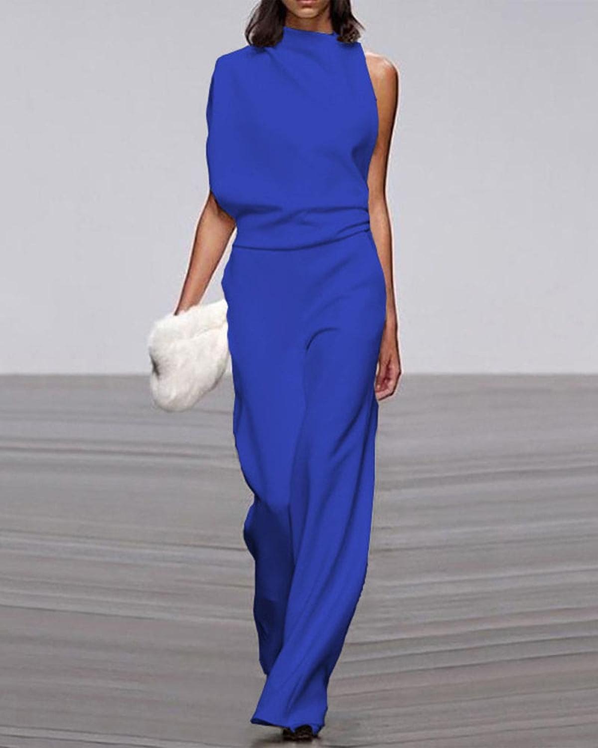 Stella | Elegant Jumpsuit med Asymmetrisk Axel