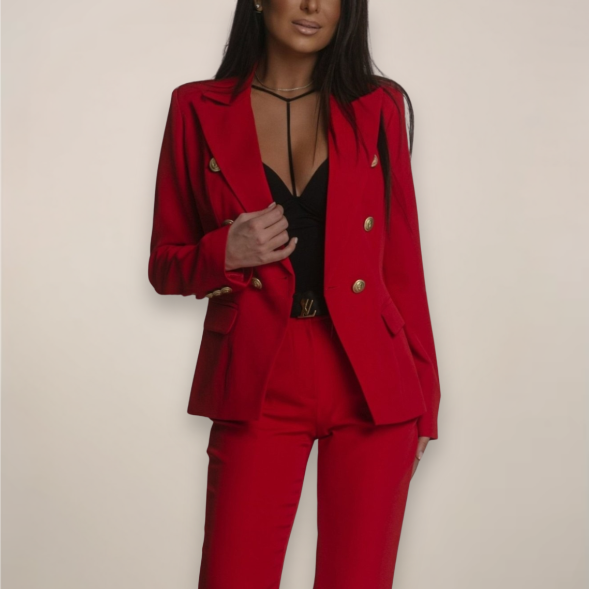 Mira | Damen Elegant Tvådelad Blazer Set