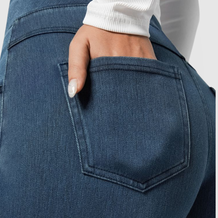 Elegant viddejeans med høj talje – et must-have til stilen