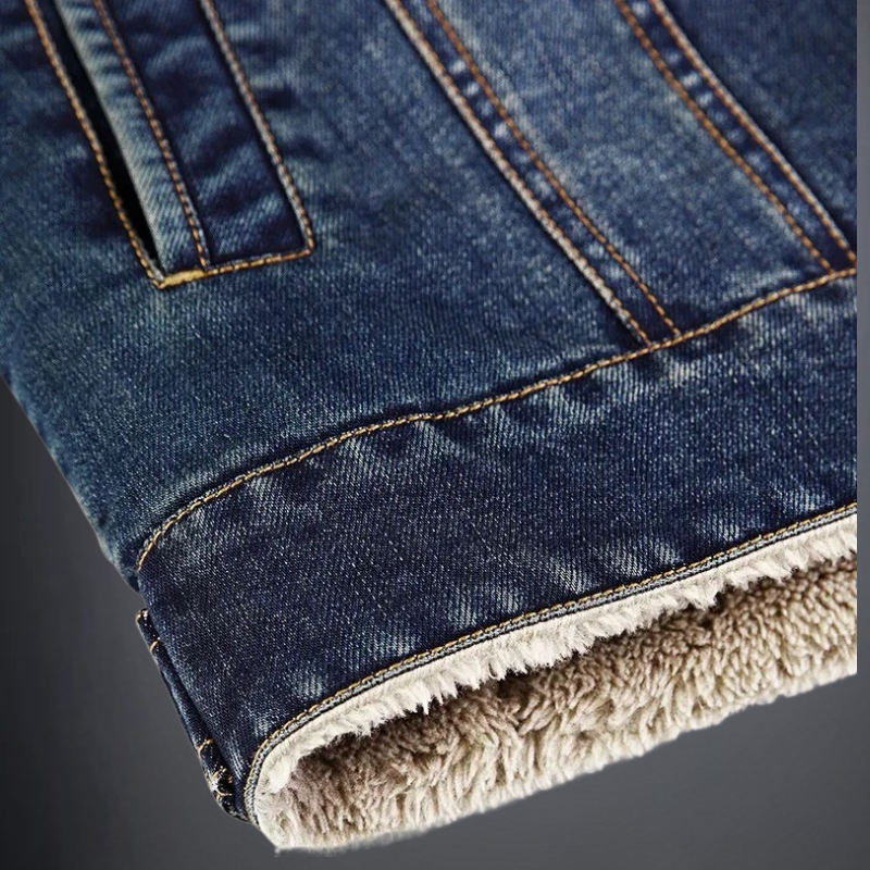 Viggo - Denim Jakke med Multifunktionelle Lommer