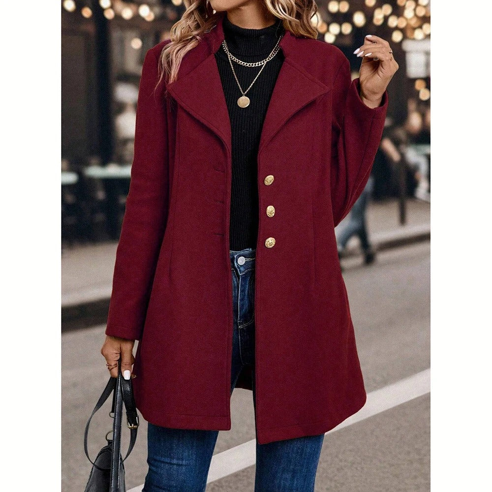 Elysia – Langærmet Blazer med Slåkrave