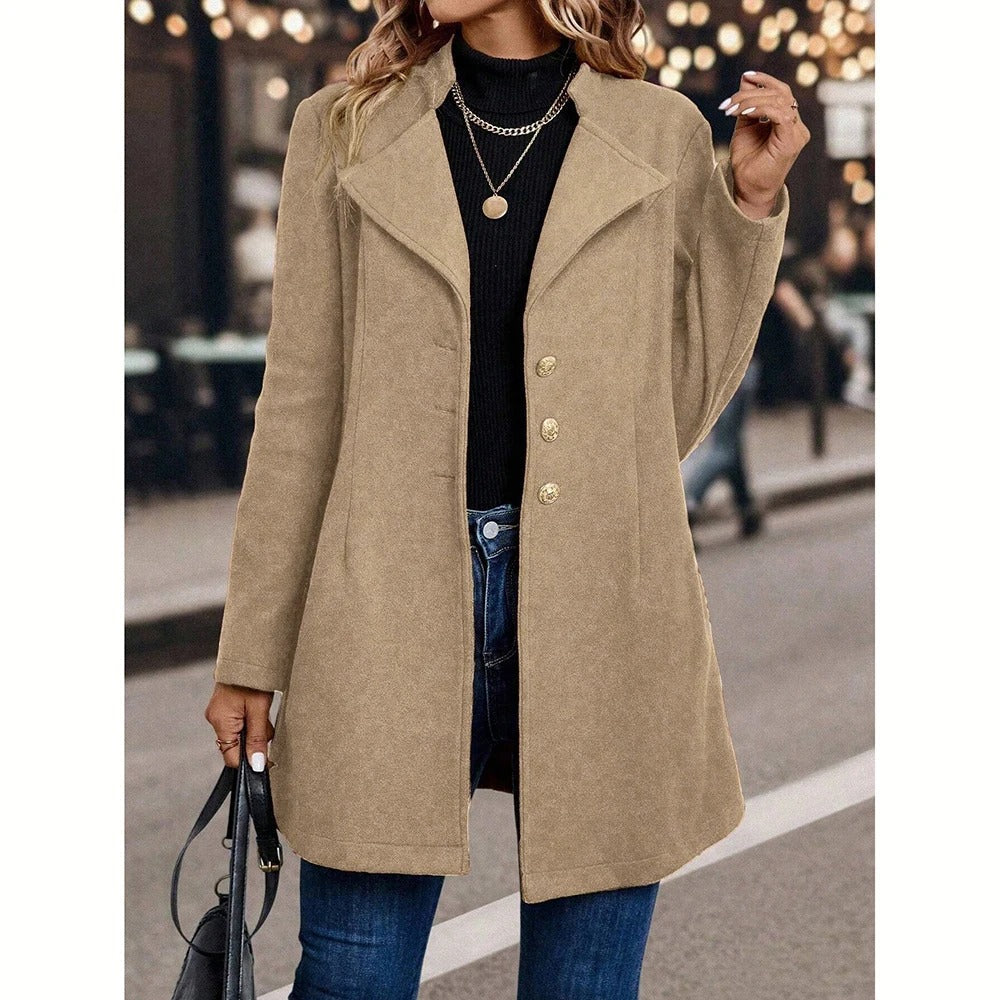 Elysia – Langærmet Blazer med Slåkrave