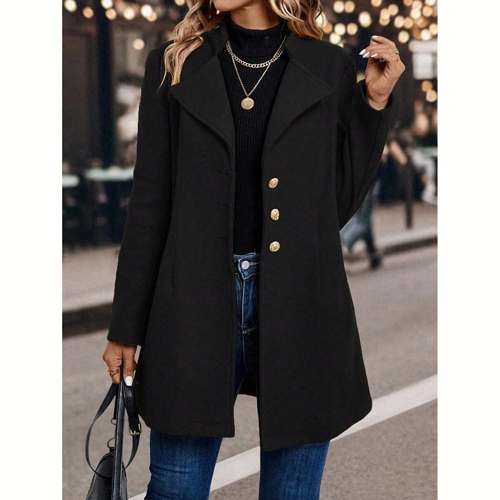 Elysia – Langærmet Blazer med Slåkrave