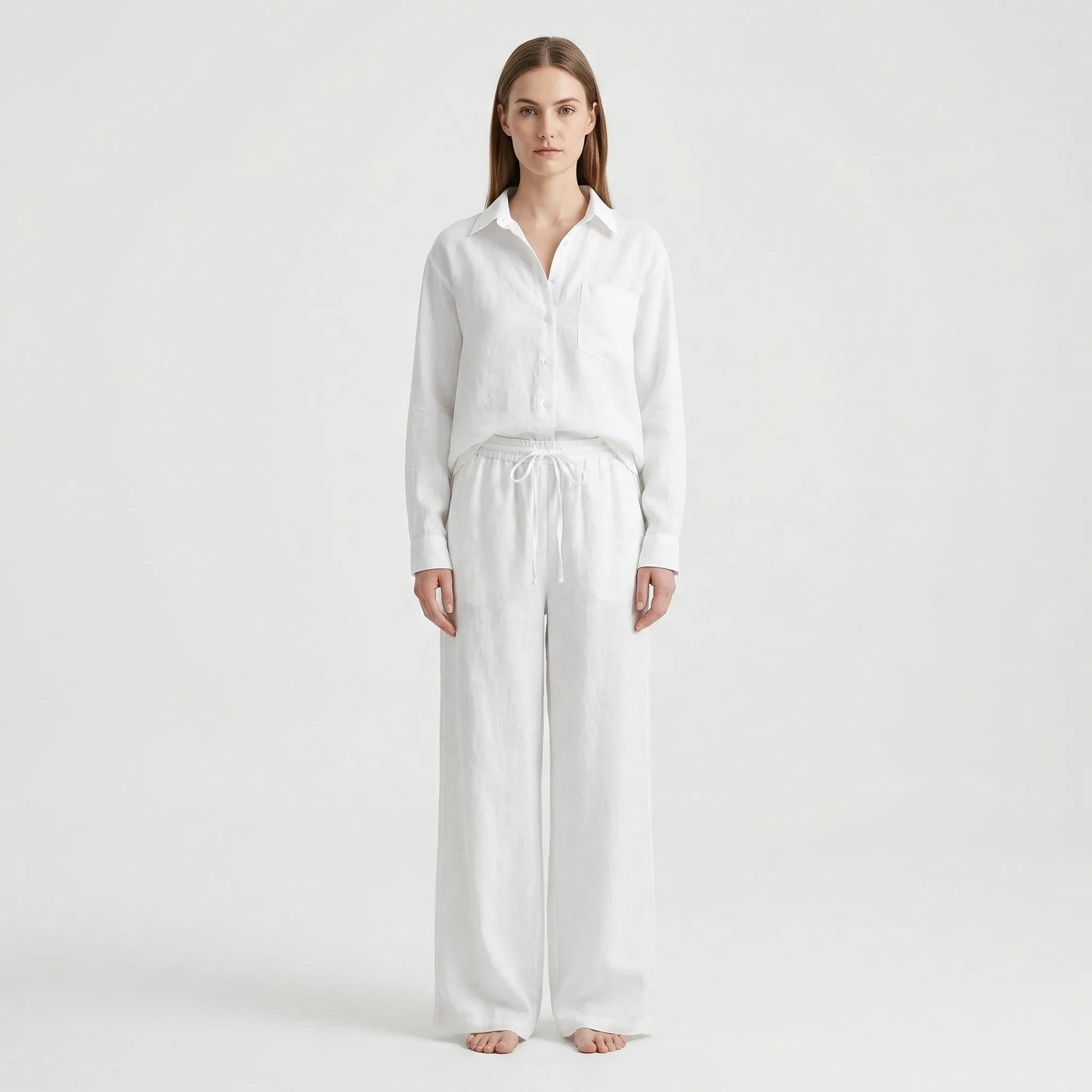 Elegant Tvådelat Set för Kvinnor | Lätt Oversized Passform