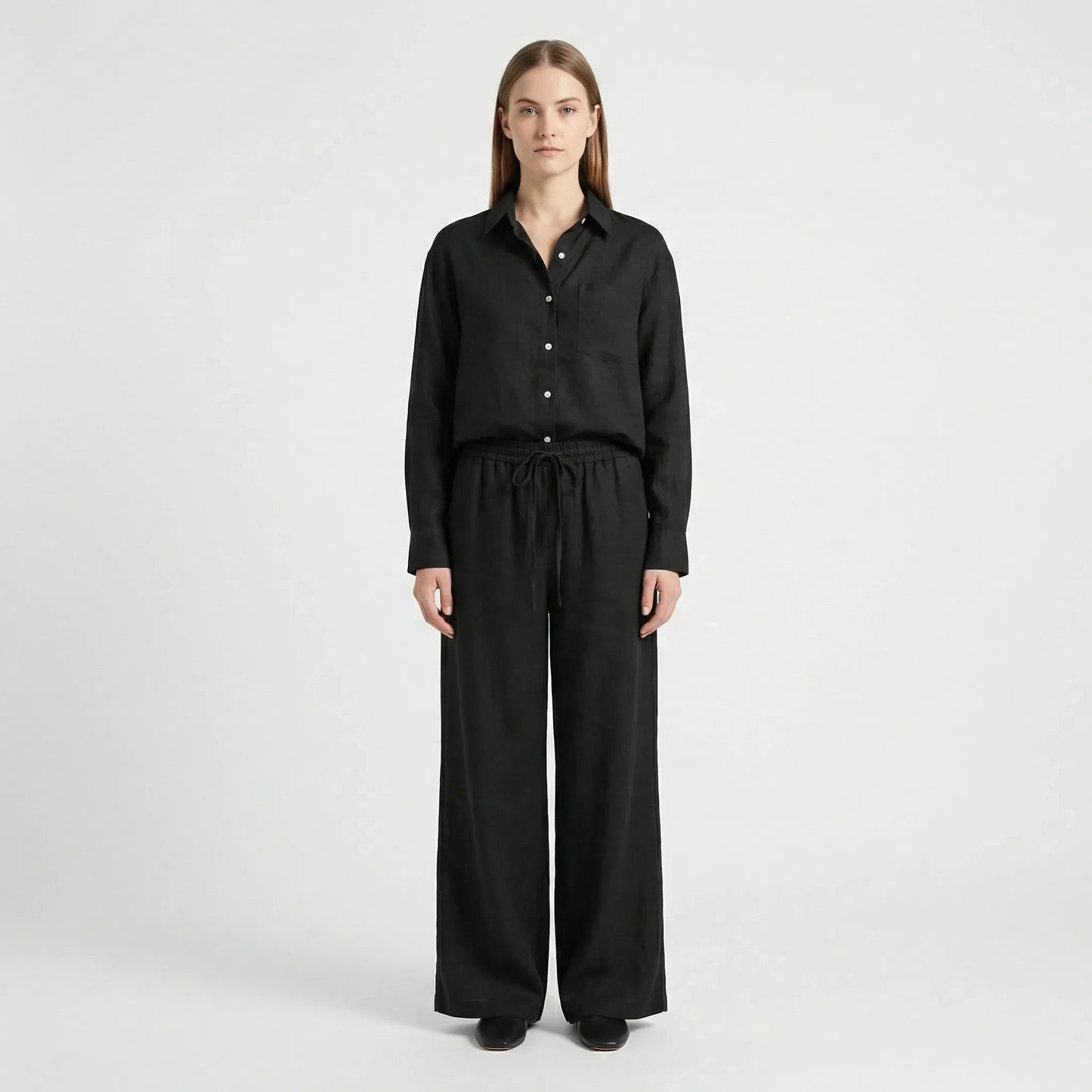 Elegant Tvådelat Set för Kvinnor | Lätt Oversized Passform