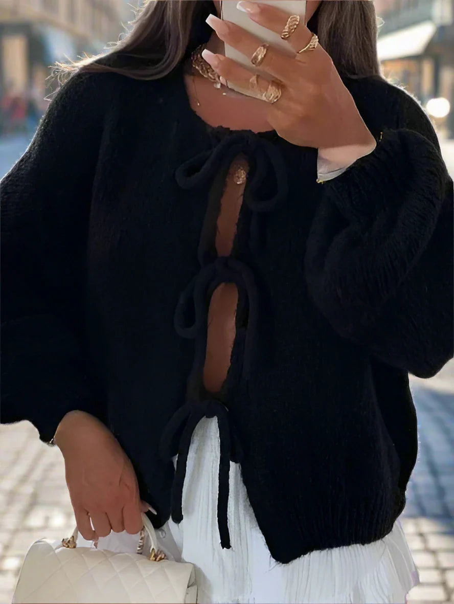 Elegant og blød strikket cardigan til afslappet hverdagslook
