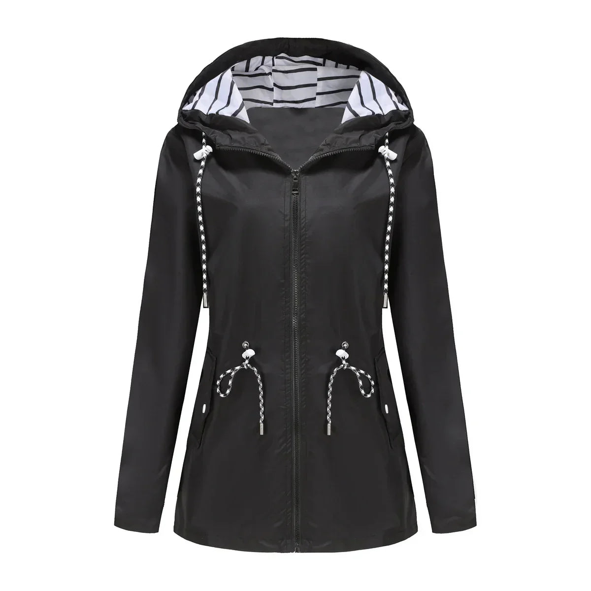 Elegant vandafvisende trenchcoat til alle vejrforhold