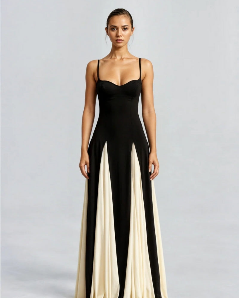 Aftenkjole Damer – Maxikjole med flydende silhuet til dag og aften