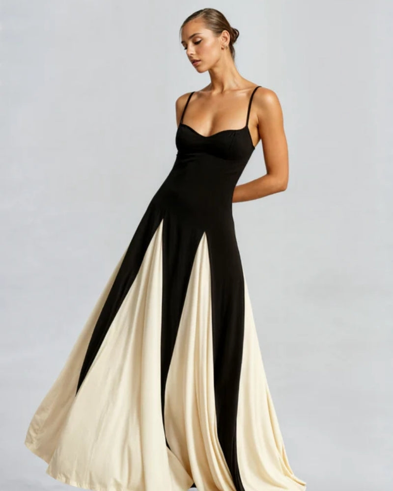 Aftenkjole Damer – Maxikjole med flydende silhuet til dag og aften