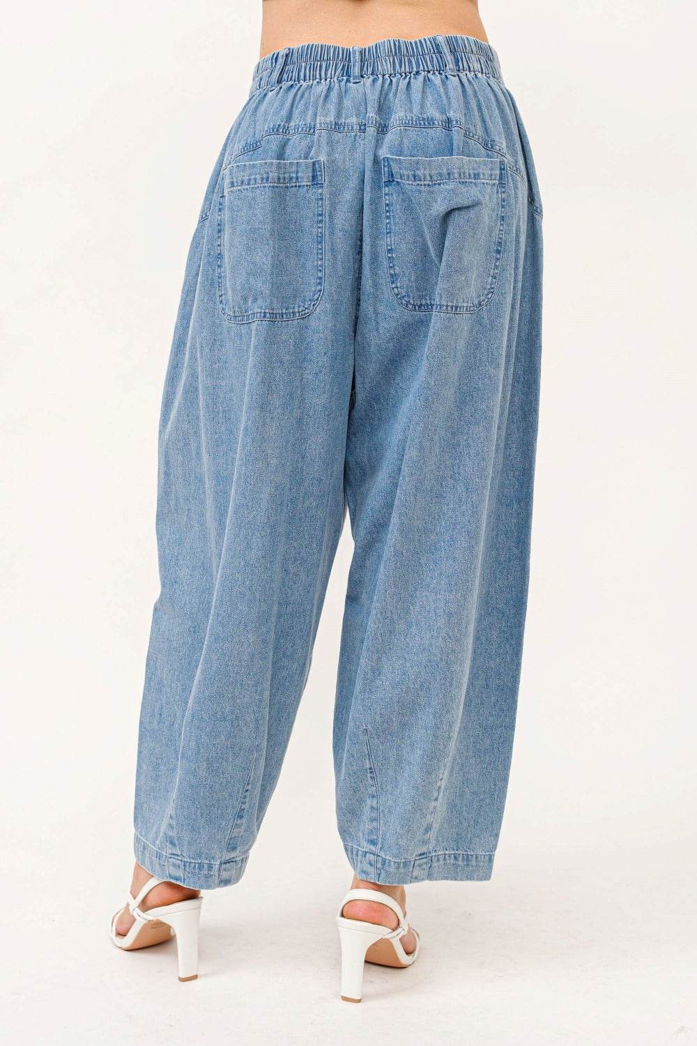 Moderne Fritidsjeans med Elastisk Talje