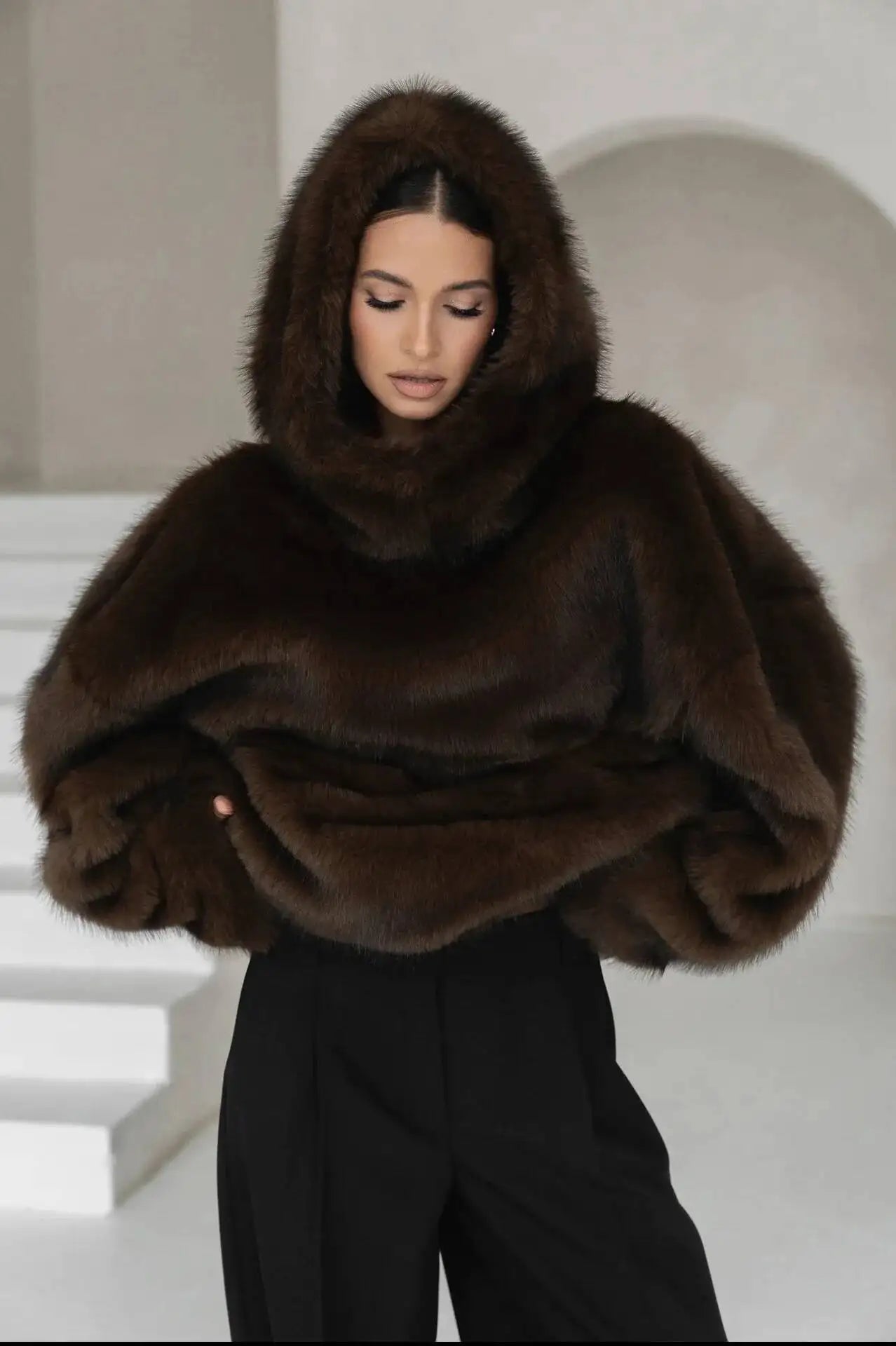 Elegant Faux Fur Frakke til Den Stilbevidste