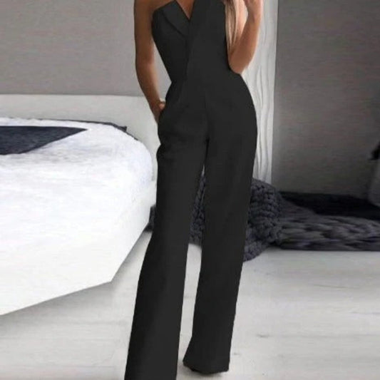 Ærmeløs jumpsuit – Elegant, figursyet design til dag og nat