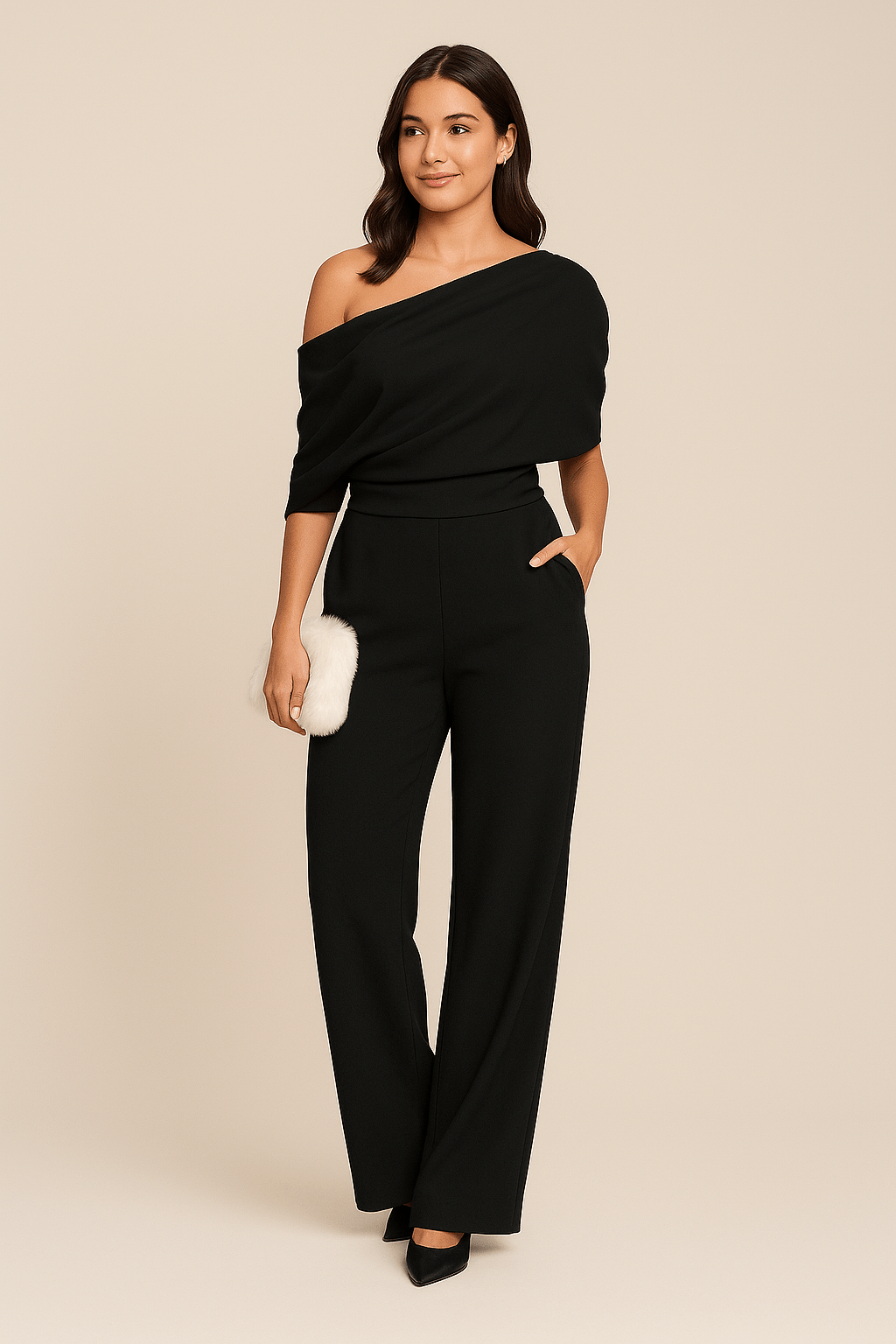 Livia | Elegant One-Shoulder Jumpsuit för våren