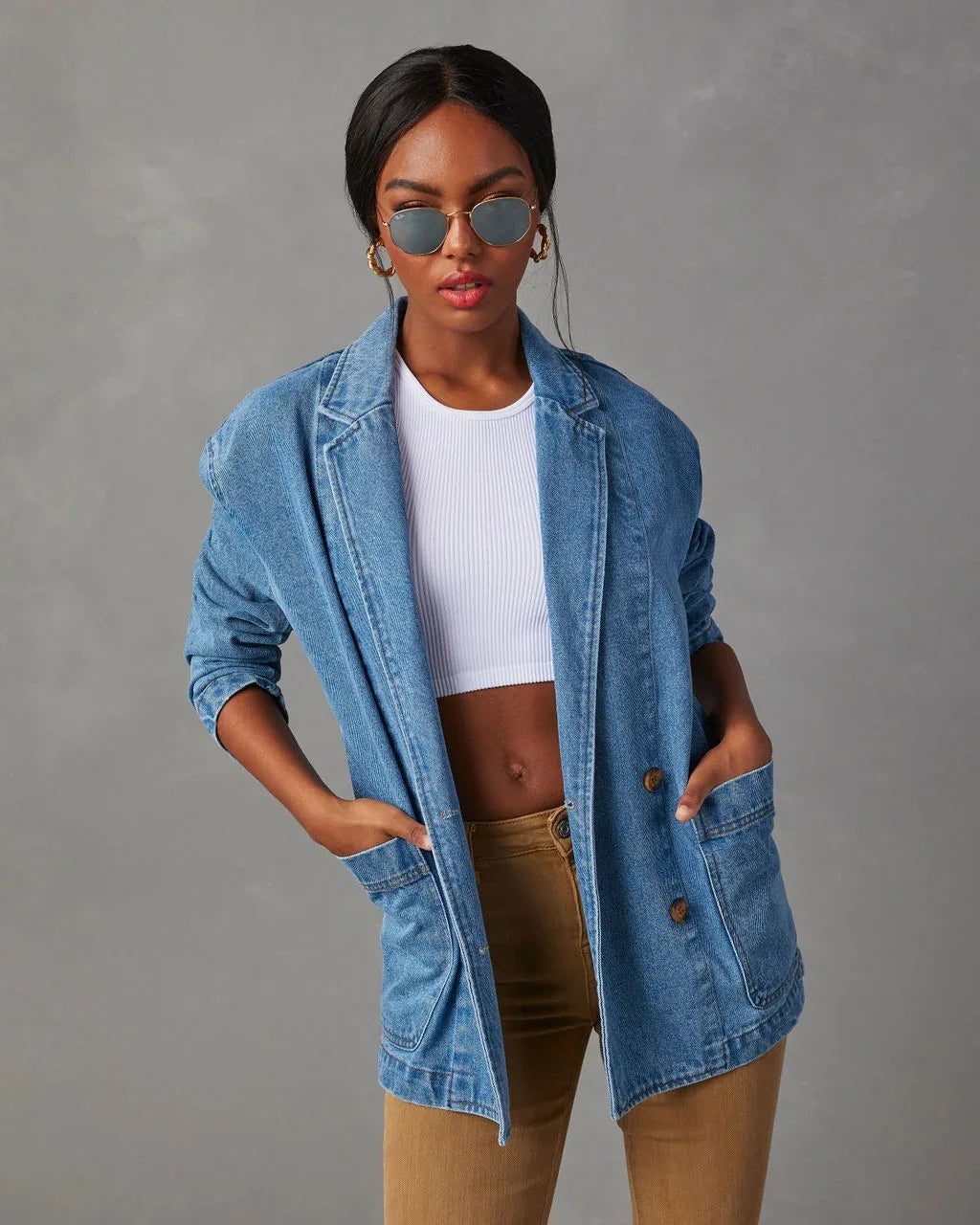 Elegant jeansblazer för dam – ditt stilfulla lager