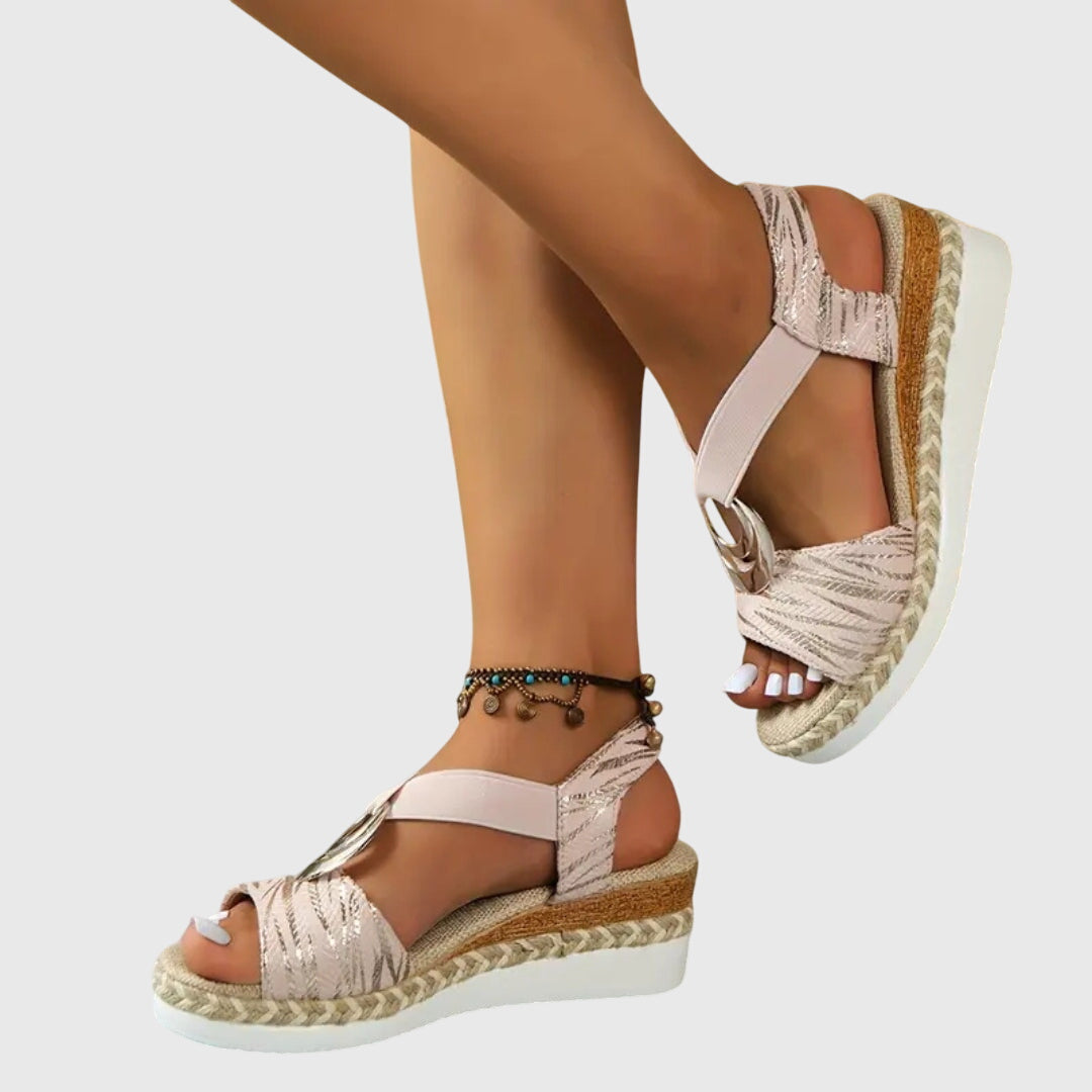 Livia | Eleganta Sandaler med Snördetalj för Damer