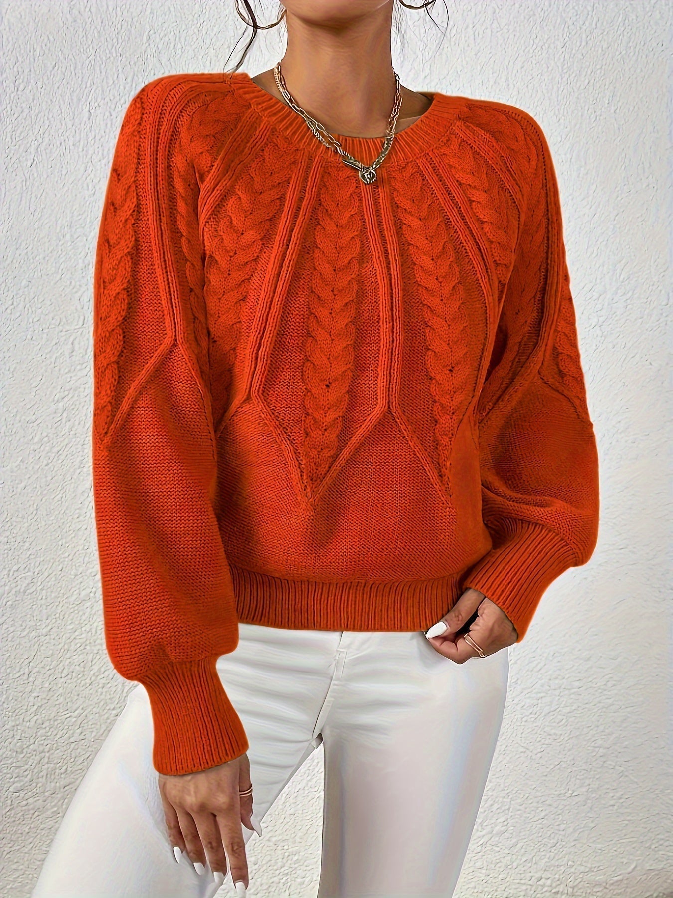 Stilren Pullover med Lång Ärm