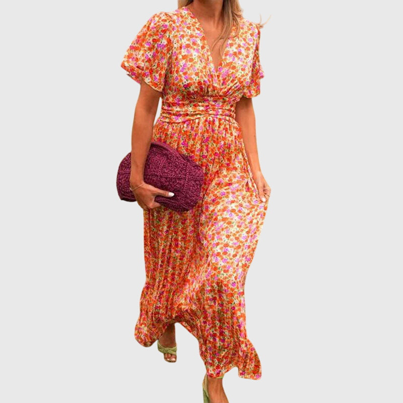 Blomster Maxi Kjole til Kvinder - Sommerens Elegance