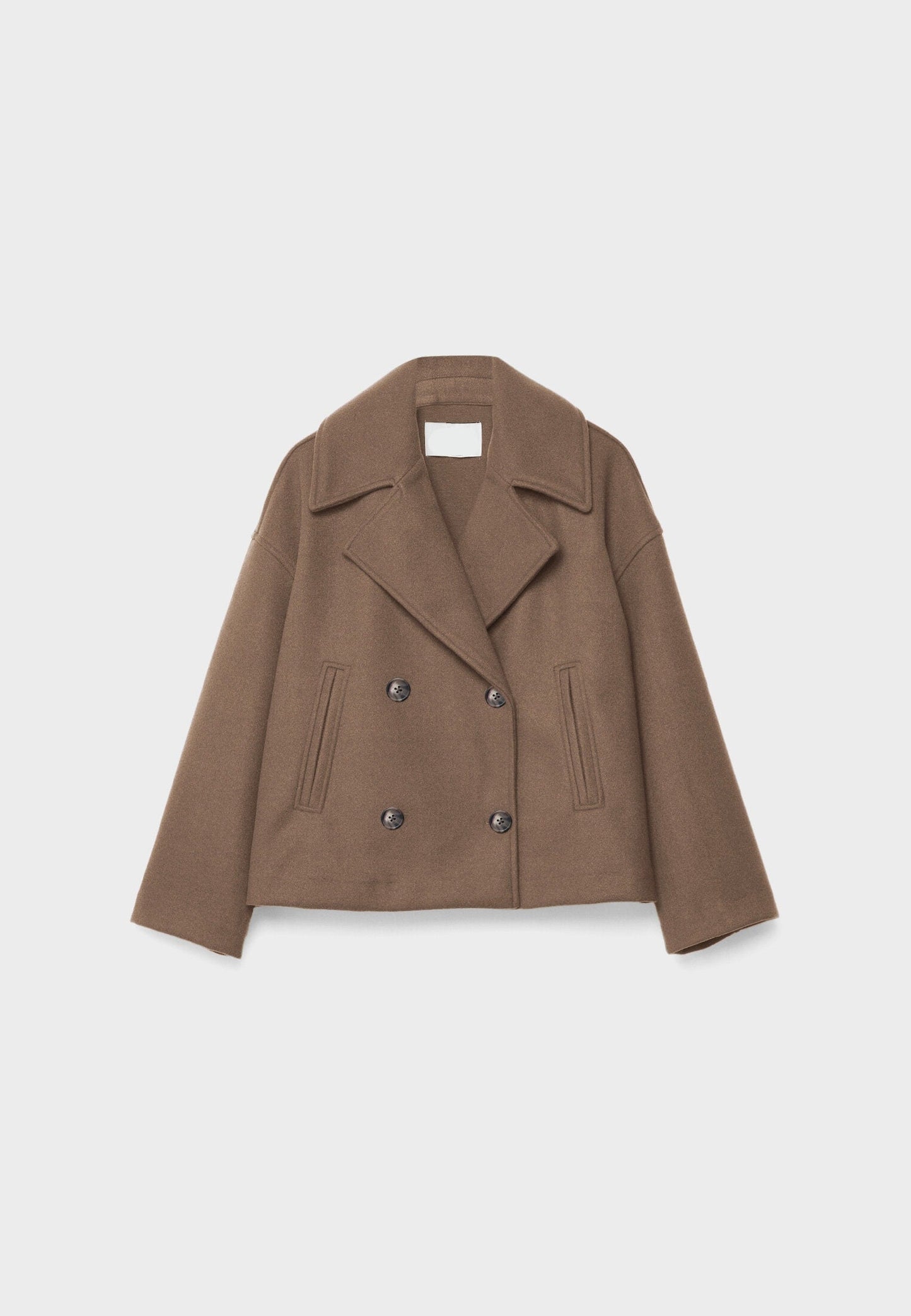 Moderne kort blazer med dobbeltknap