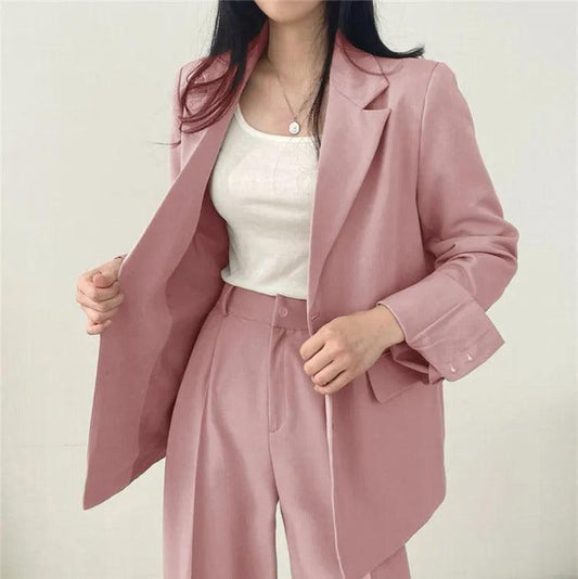 Elysia | Tvådelad kostym med lång blazer för moderna kvinnor