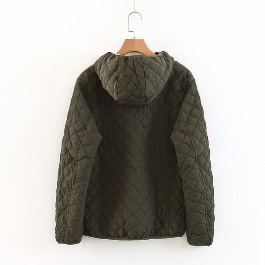 Lyxig Quiltad Hoodie för Kallare Dagar