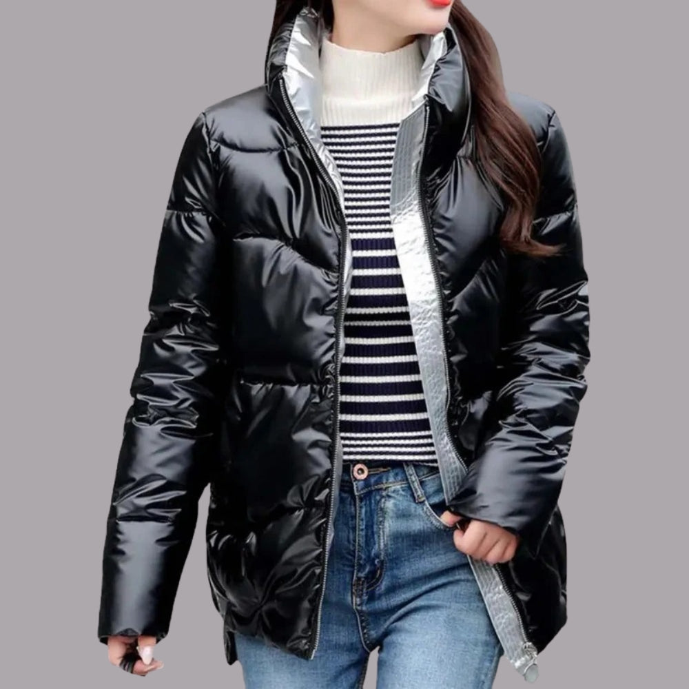 Belyst vinterjakke - Stilfuld damefrakke til natte synlighed