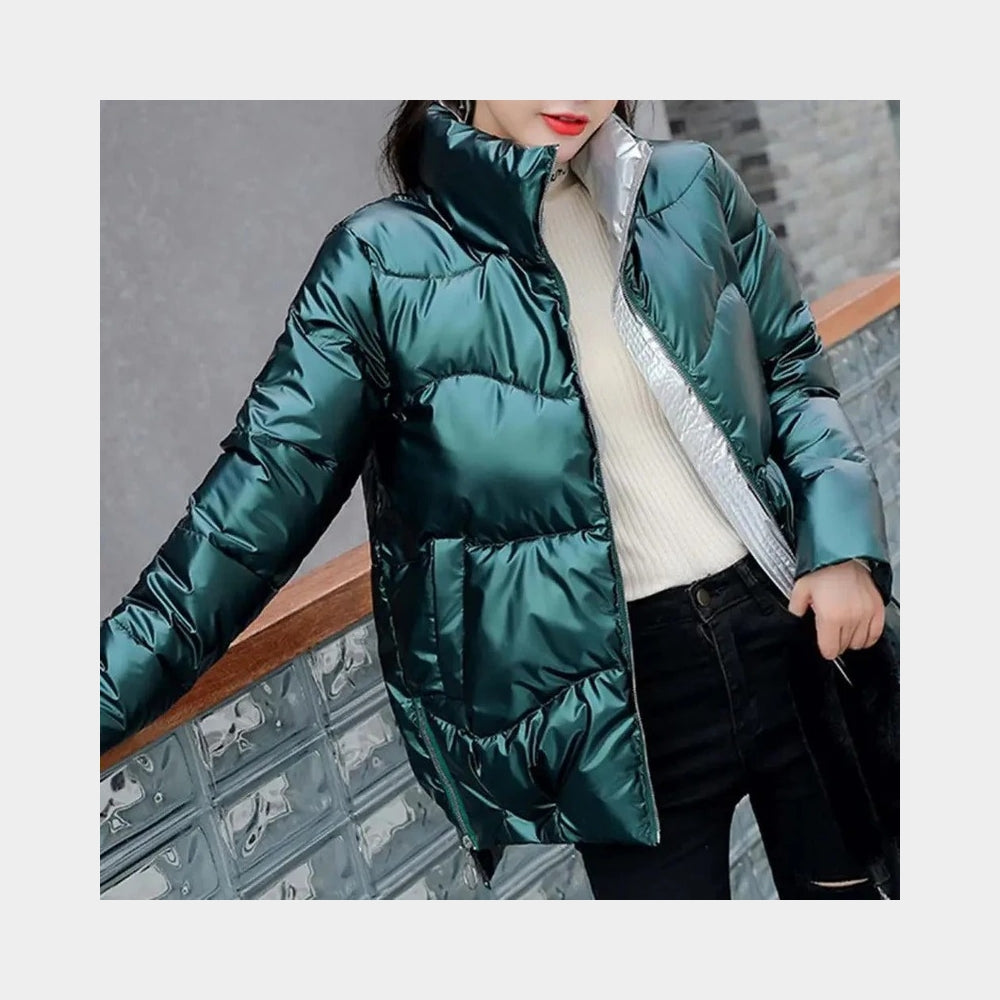 Belyst vinterjakke - Stilfuld damefrakke til natte synlighed