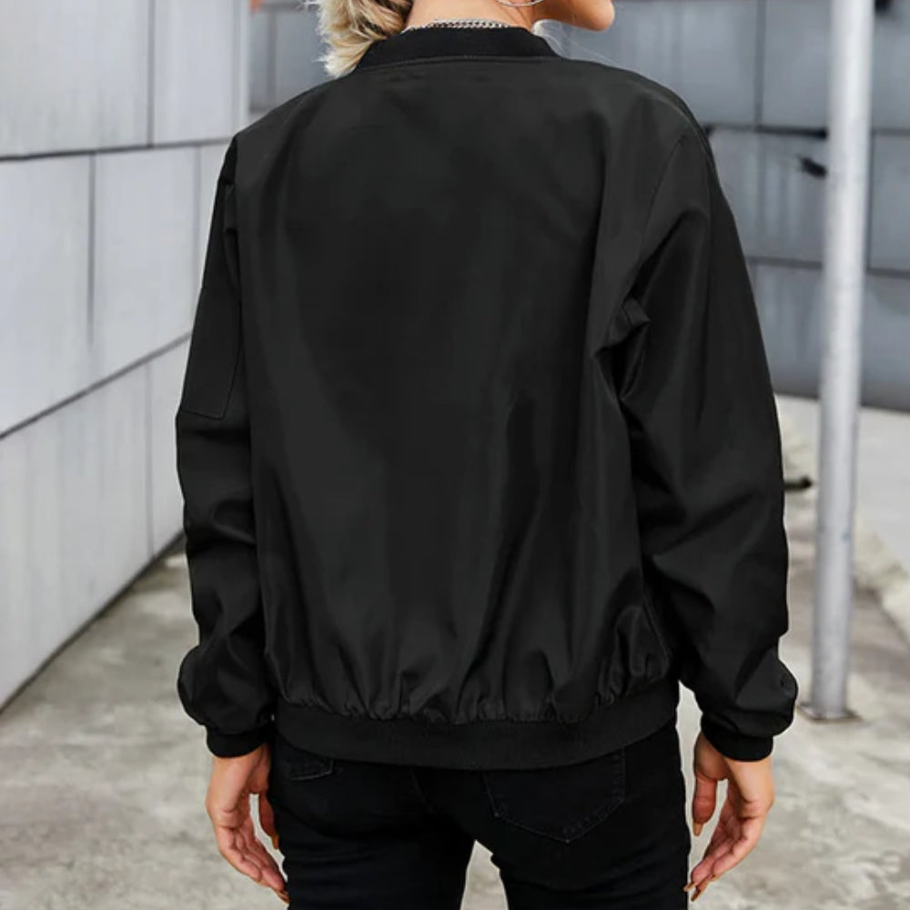 Behagelig bomberjakke – Løs streetwear-stil til damer